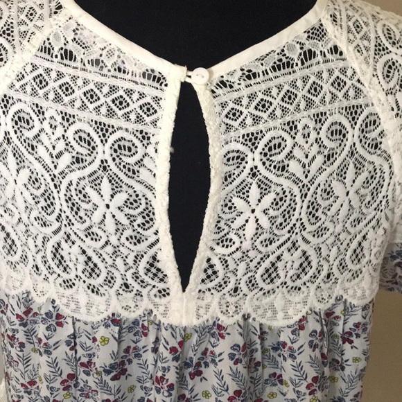 Anthropologie {Blue Tassel} Lace Blouse - Picture 8 of 8